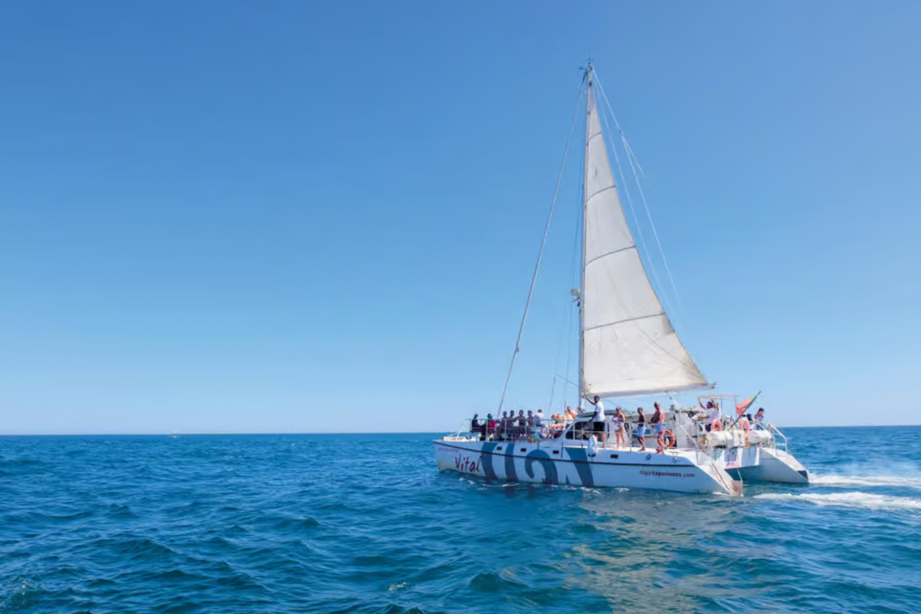 Vilamoura: Sunset Catamaran Cruise