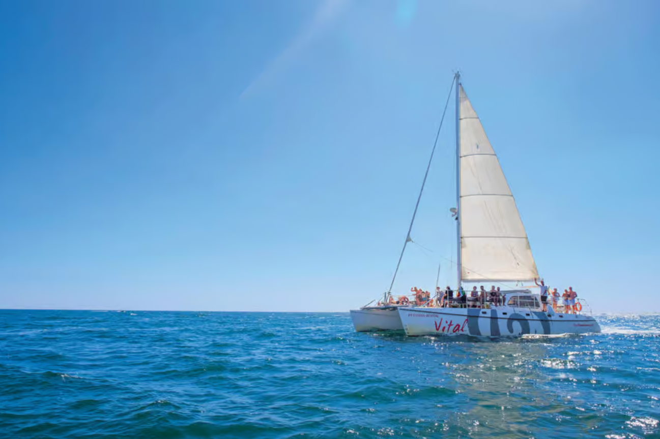 Vilamoura: Sunset Catamaran Cruise