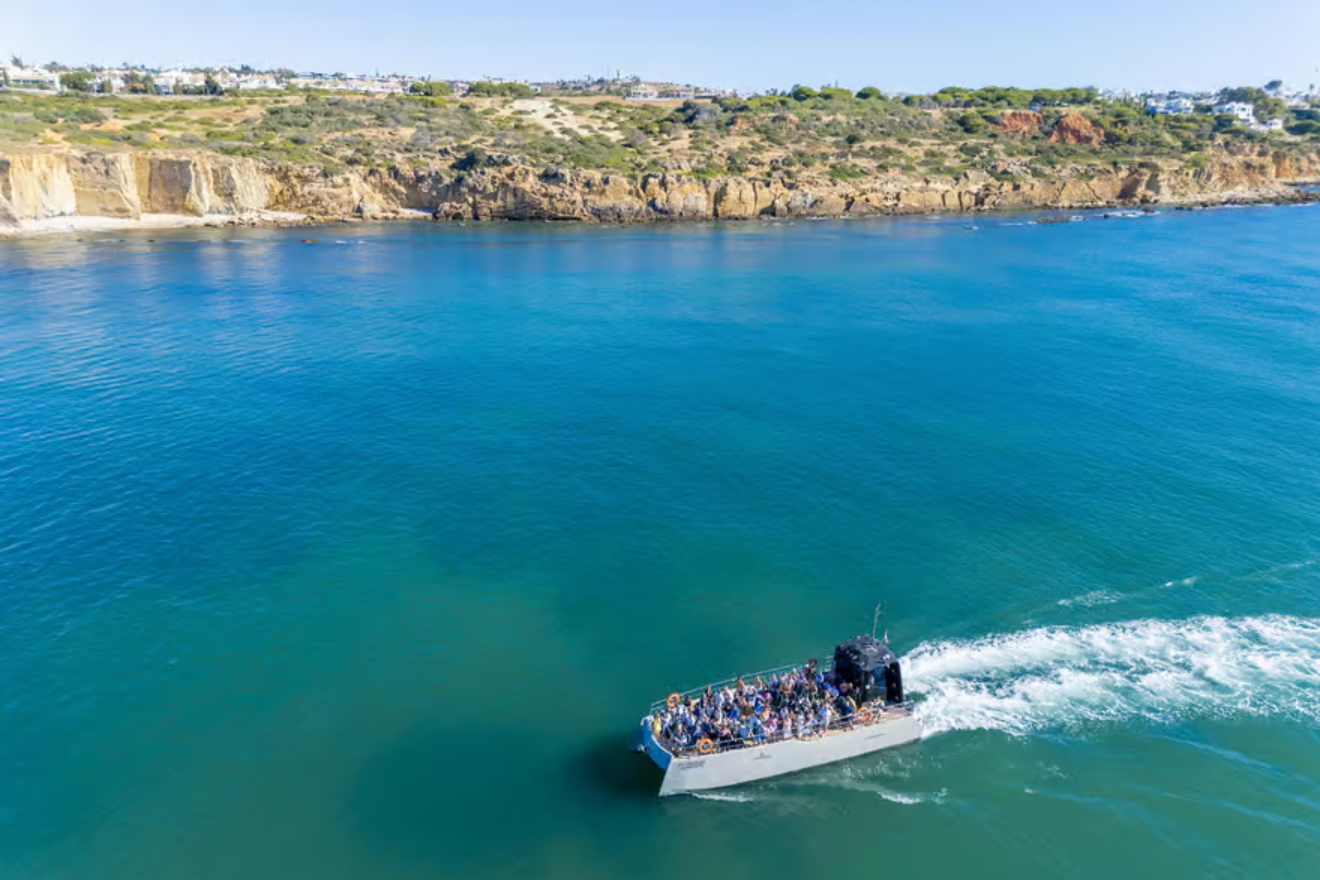 Lagos: Dolphin & Benagil Caves Catamaran Tour with Marine Biologist