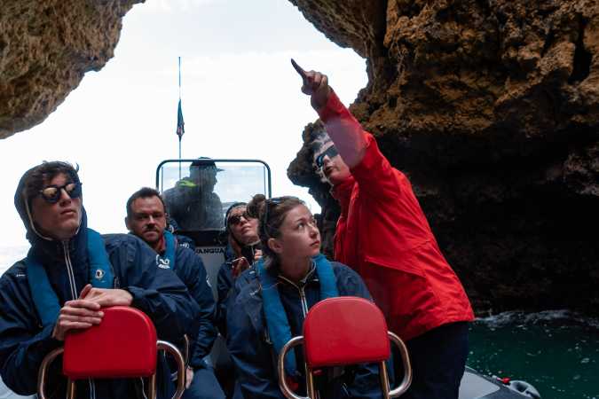 Albufeira: Private Dolphin & Caves Boat Tour